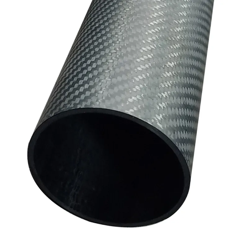 roll wrapped big size carbon fiber tube
