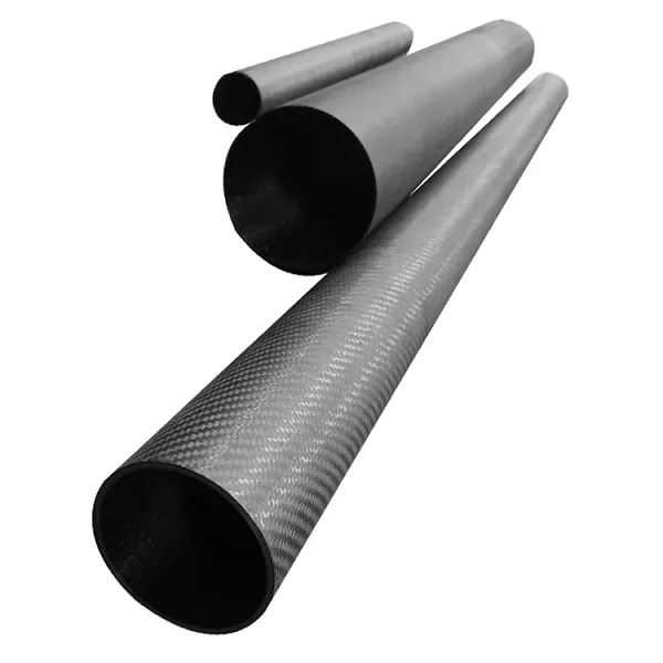 roll wrapped big size carbon fiber tube
