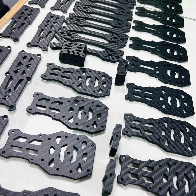 Carbon Fiber Parts with Press-Fit Nuts | Custom CNC Assembly