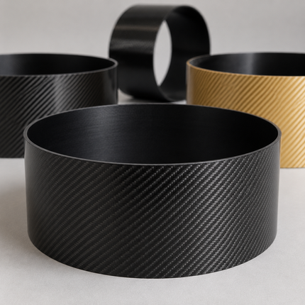Custom Carbon Fiber Drum Shells for Musical Instrument Manufacturers