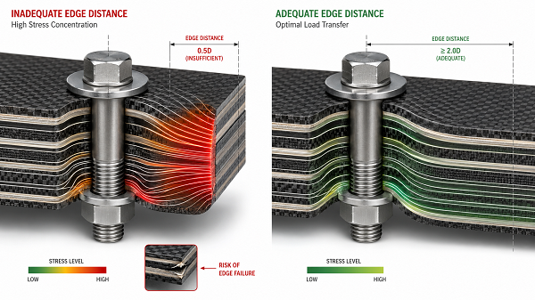 Engineering diagram showing stress concentration near edge of carbon fiber hole.png