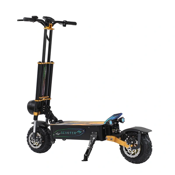 electric scooter with anti-theft battery lock