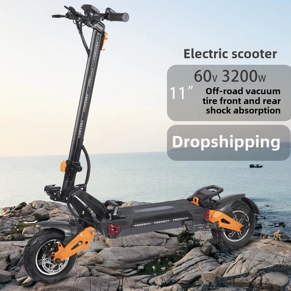Adult High-Power E-Scooter| Double Shock Absorbing |  Foldable Design 