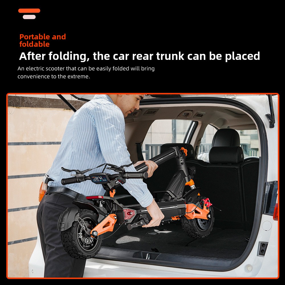 Adult High-Power E-Scooter| Double Shock Absorbing |  Foldable Design 