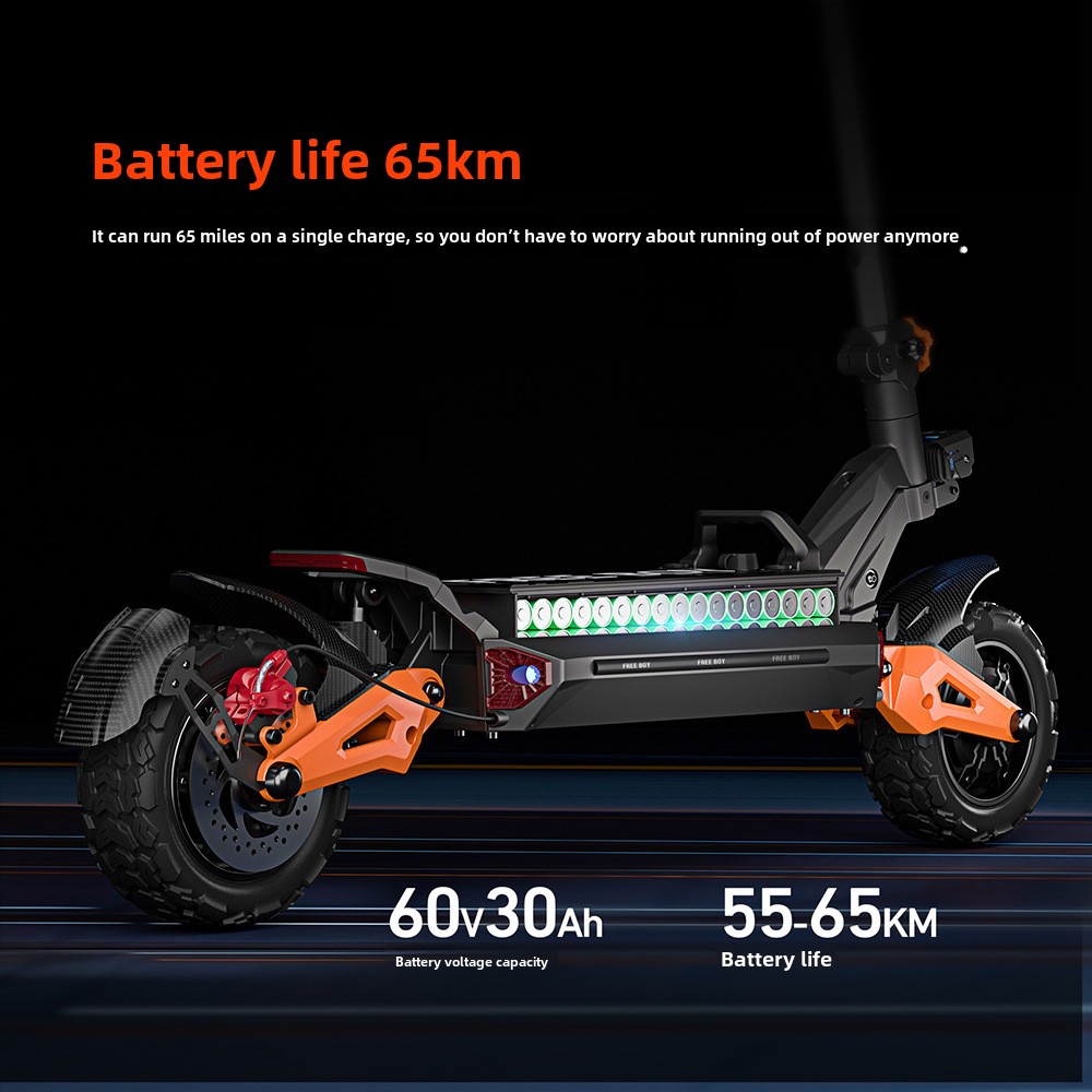 Adult High-Power E-Scooter| Double Shock Absorbing |  Foldable Design 
