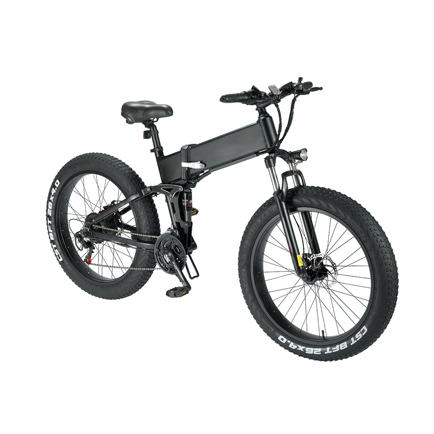 26 inch fat tire electric folding assisted electric mountain bike