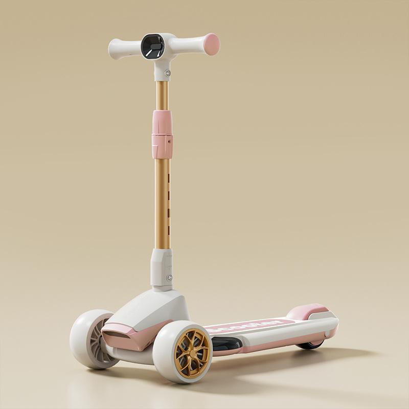 Kids Scooter with Music & Lights | Foldable for Boys/Girls Ages 3-8