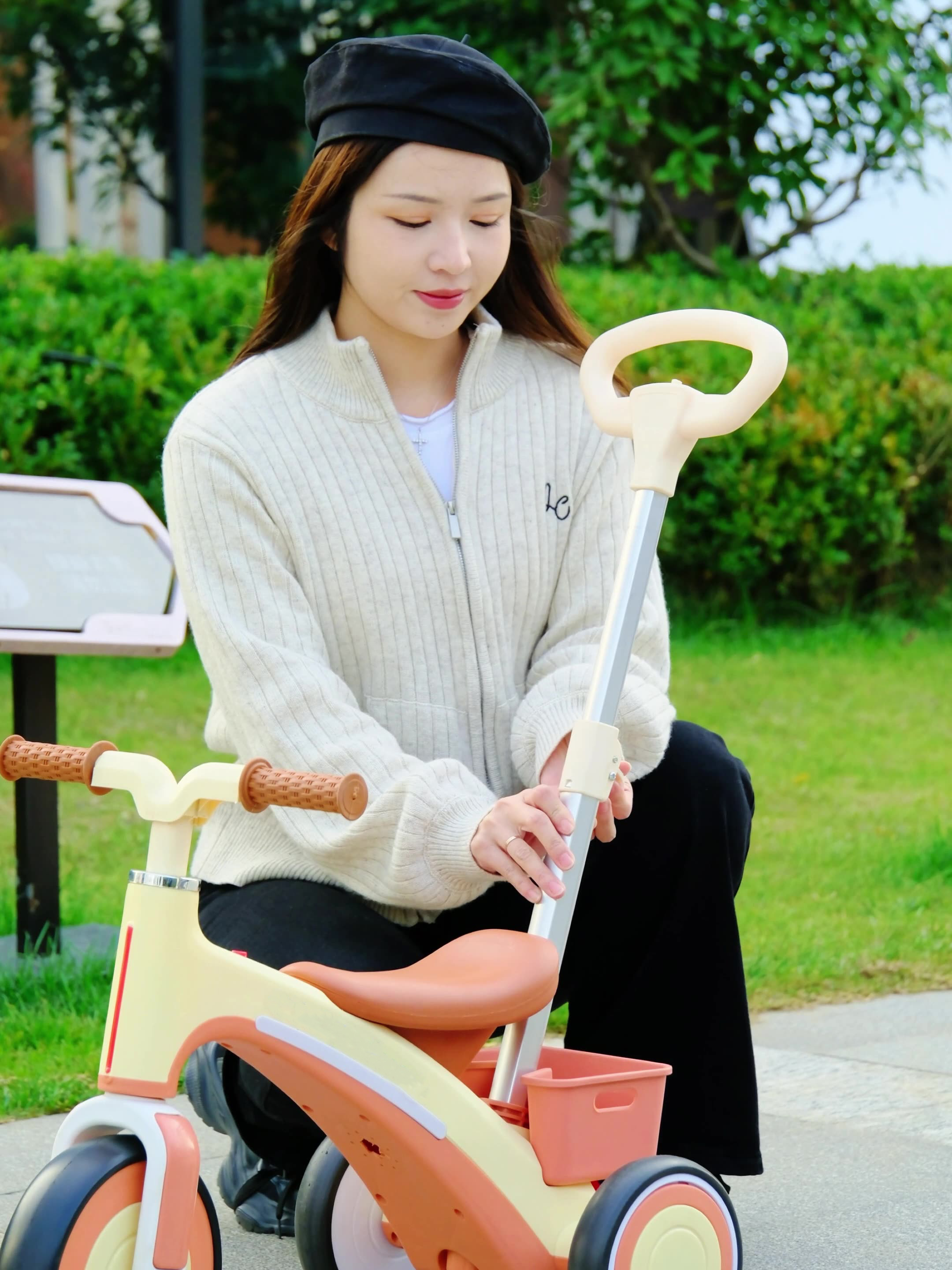 Push&Ride Tricycle for Kids 1-6 Years | Adjustable Parent Handle