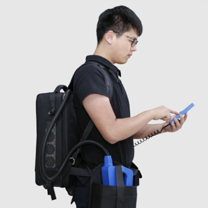 50w  Backpack Handheld Fiber Laser Rust Removal Cleaning Machine