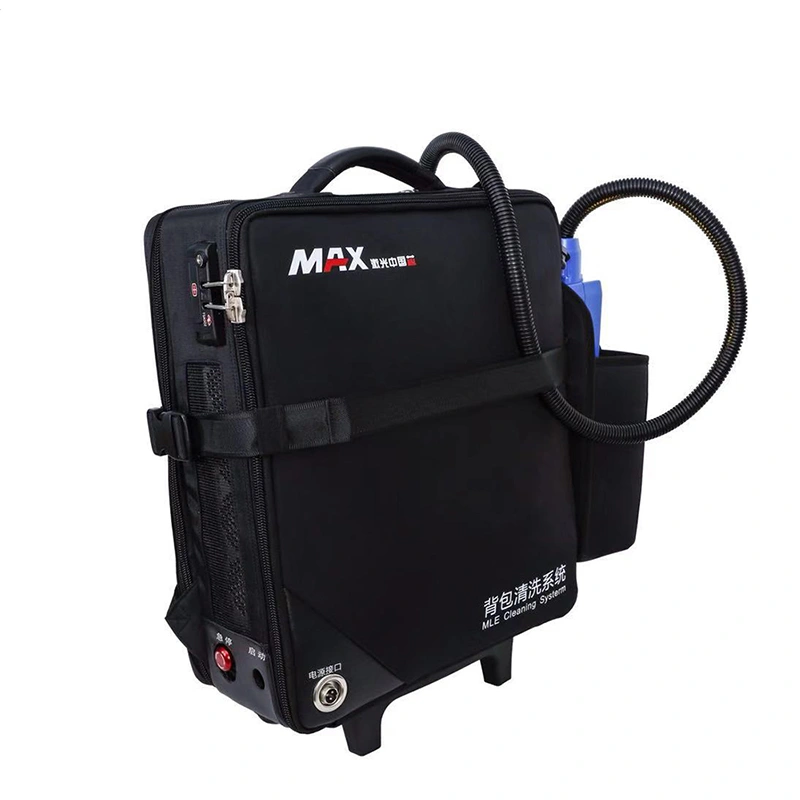 50w  Backpack Handheld Fiber Laser Rust Removal Cleaning Machine