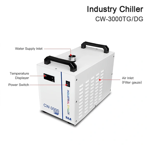 CW-3000 Industrial Water Chiller for Laser Cutting Marking Machine