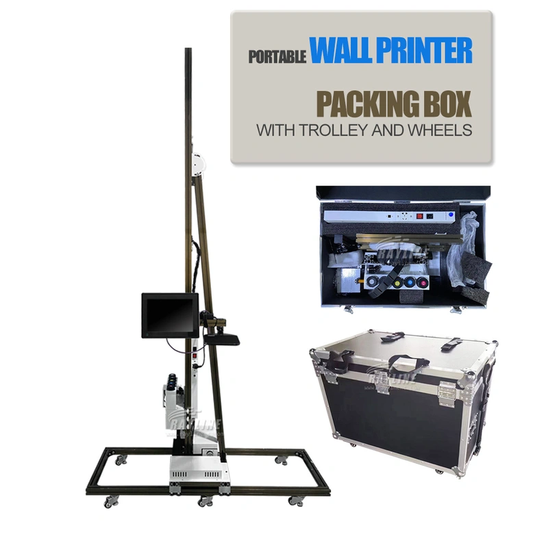 Настенный принтер с сенсорным экраном, автоматическая машина для 3D-печати стен