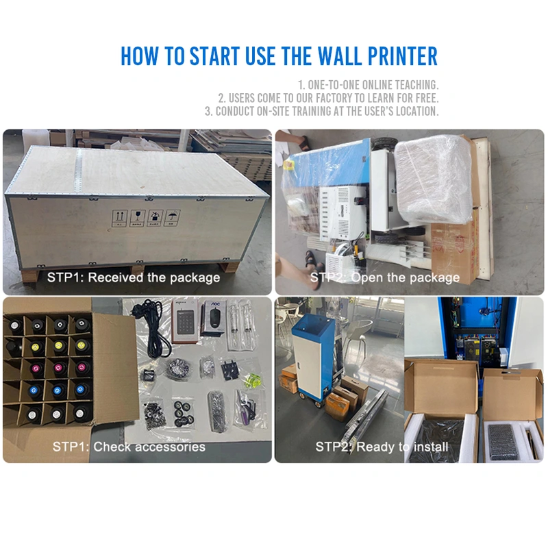  Direct to Vertical Touch Screen Wall Decoration Mounted Printer