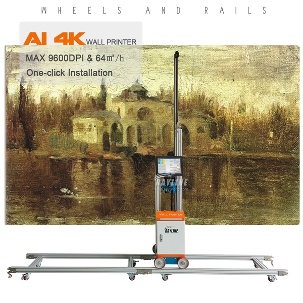 NEW AI 4K Wall Printer 9600DPI 64㎡/h Vertical Wall Printing Machine