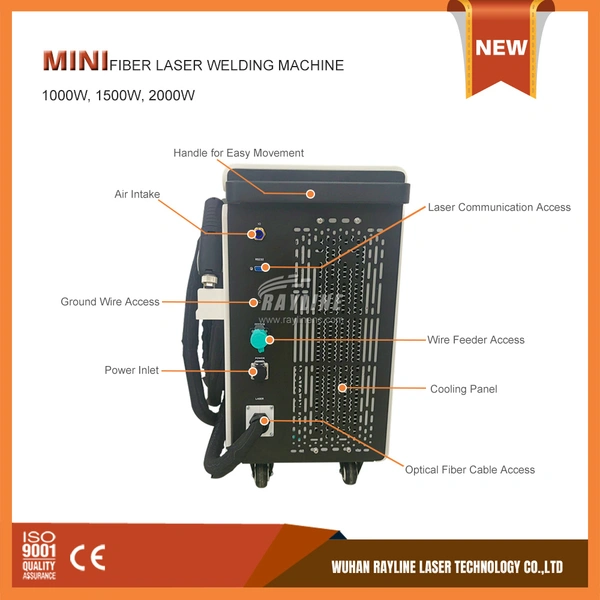 Air-cooled Handheld Fiber Laser Soldering Machine for Stainless Steel Aluminum Carbon Metal