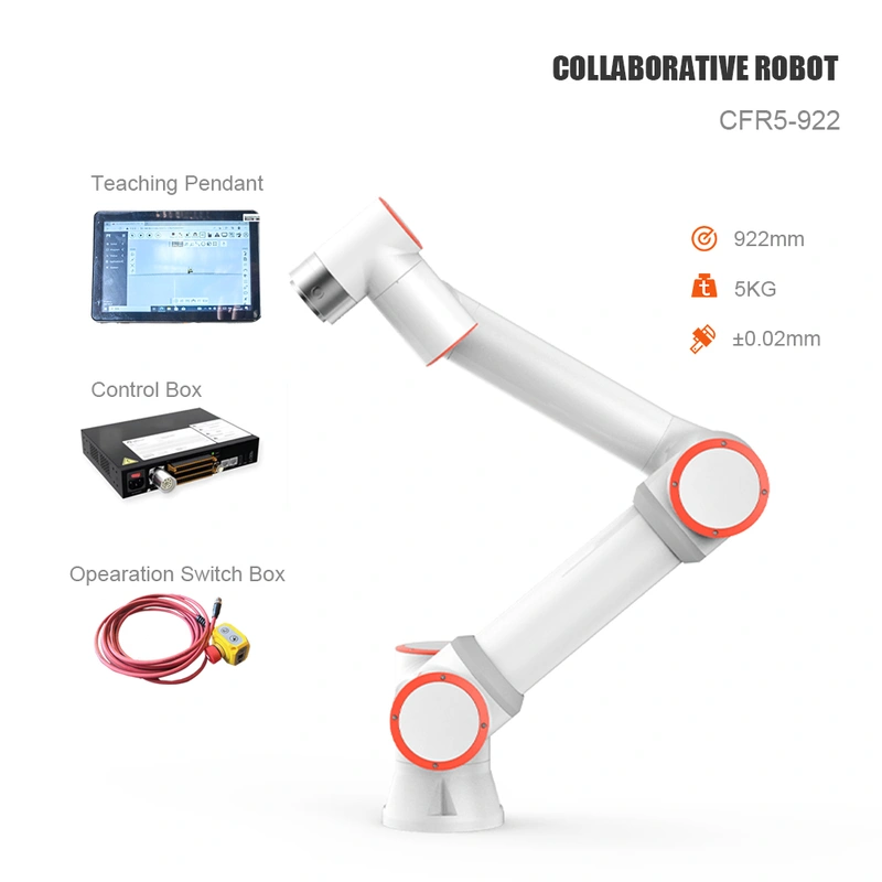 6-Axis Collaborative Robot Cobot Lightweight 5kg Payload Easy Programming CE for Small Factory Automation