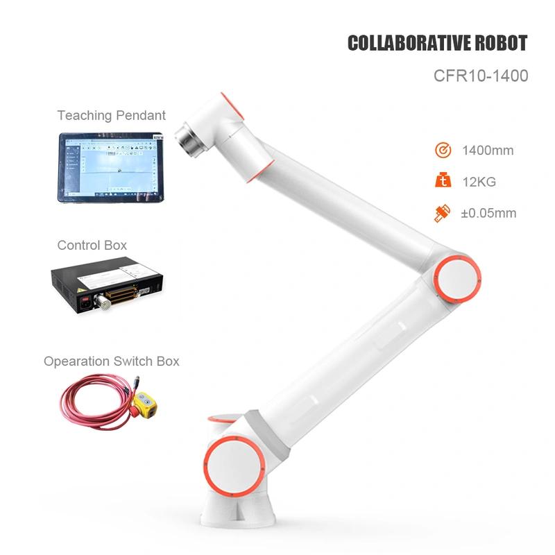 6-Axis Collaborative Robot Cobot 10kg Payload Lightweight Robotic Arm CE ISO for Factory Automation