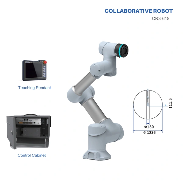 Lightweight Collaborative Robot 3kg for Educational Research and STEM Programming Training High Precision Lab Arm