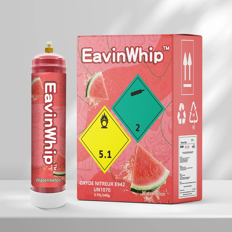 Highest Selling High Quality 640g Watermelon Flavor Gas Cylinder 