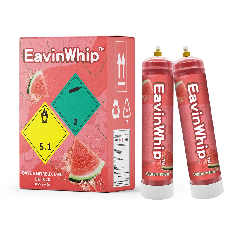 Highest Selling High Quality 640g Watermelon Flavor Gas Cylinder 