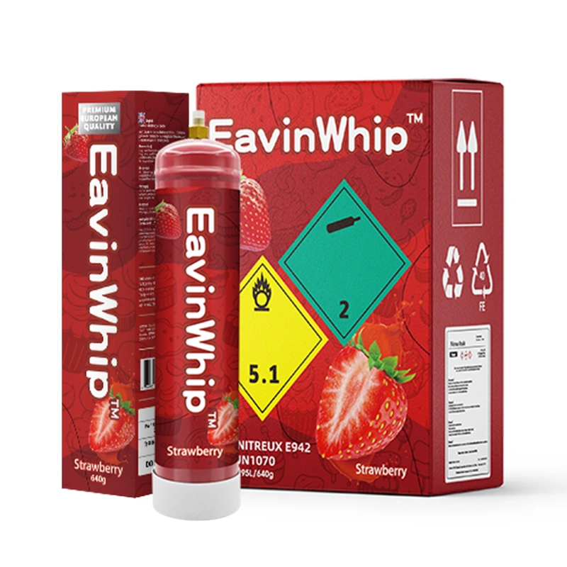 Highest Selling High Quality 640g Strawberry Flavor Gas Cylinder 