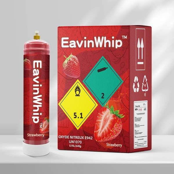 Highest Selling High Quality 640g Strawberry Flavor Gas Cylinder 