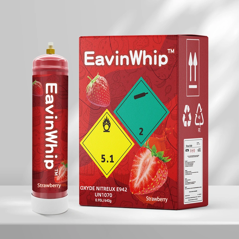 Highest Selling High Quality 640g Strawberry Flavor Gas Cylinder 