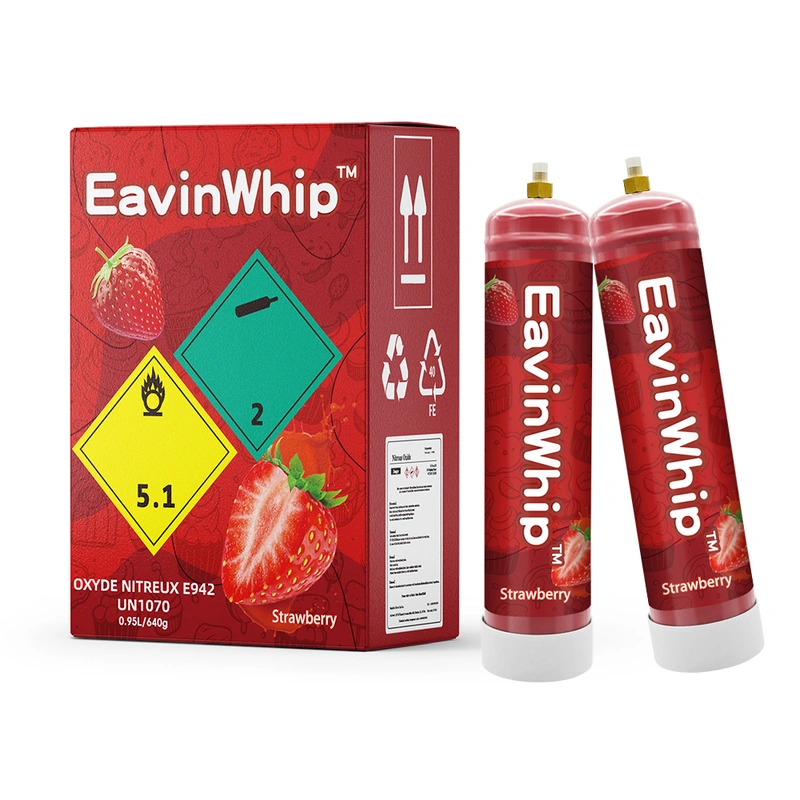 Highest Selling High Quality 640g Strawberry Flavor Gas Cylinder 