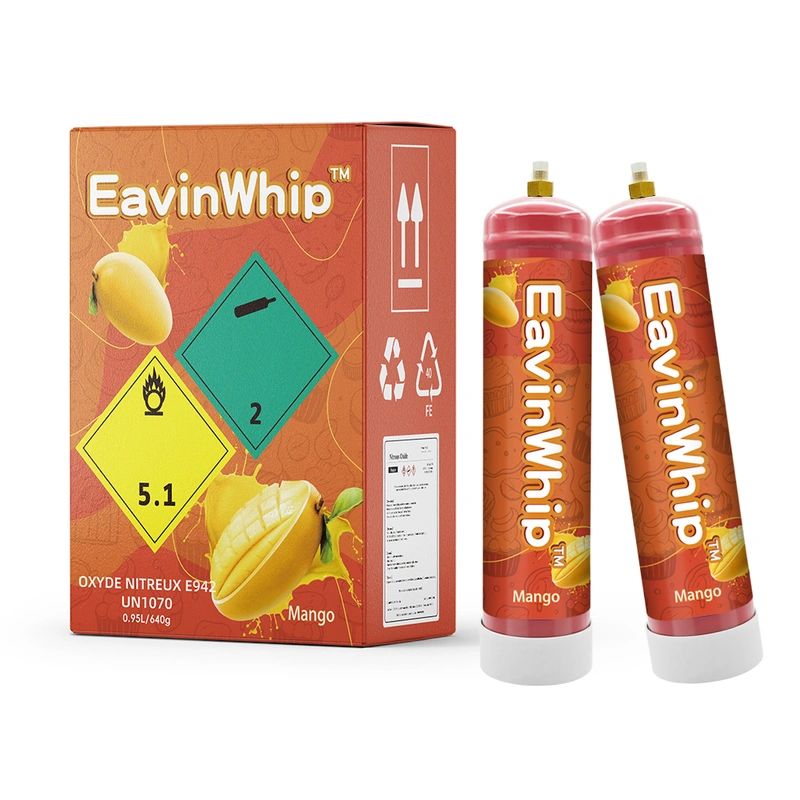 Highest Selling High Quality 640g Mango Flavor Gas Cylinder 