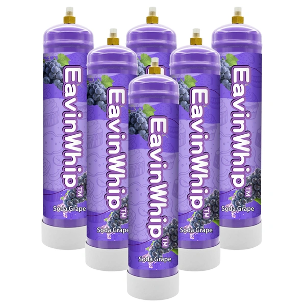 Highest Selling High Quality 640g Soda Grape Flavor Gas Cylinder 