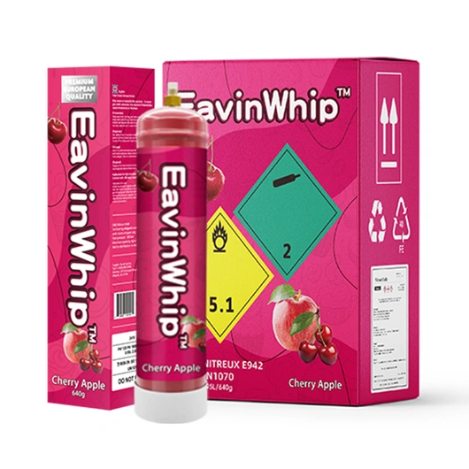 Wholesale Eavinwhip™ 0.95L Cherry Apple Flavor Cream Chargers 640g Nitrous Oxide Tank 640g Cherry Apple Flavor Gas Cylinder 