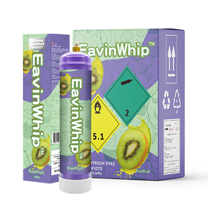 Wholesale E942 Eavinwhip™ 0.95L kiwifruit Flavor Cream Chargers 640g Nitrous Oxide Tank 640g kiwifruit Flavor Gas Cylinder 