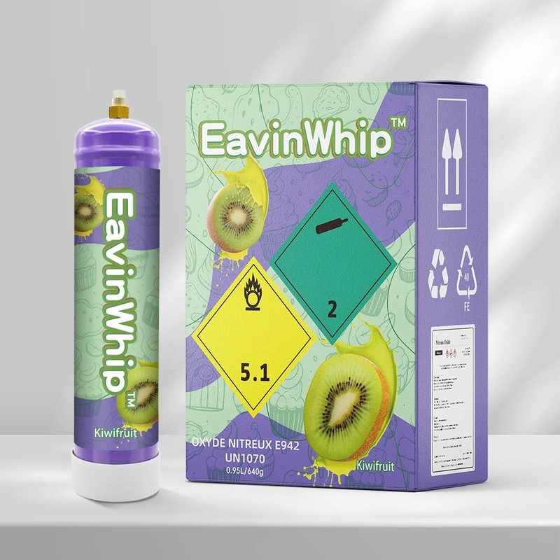 Highest Selling High Quality  640g  kiwifruit Flavor Gas Cylinder 
