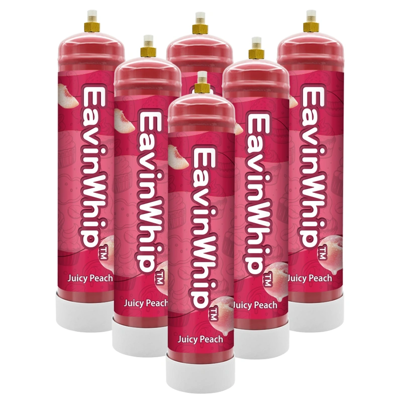 Highest Selling High Quality 640g Juicy Peach Flavor Gas Cylinder 