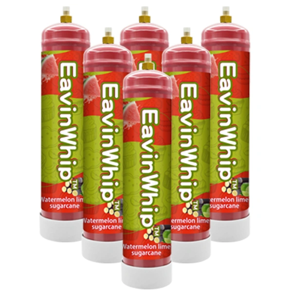 Highest Selling High Quality 640g Watermelon Lime Sugarcane Flavor Gas Cylinder 