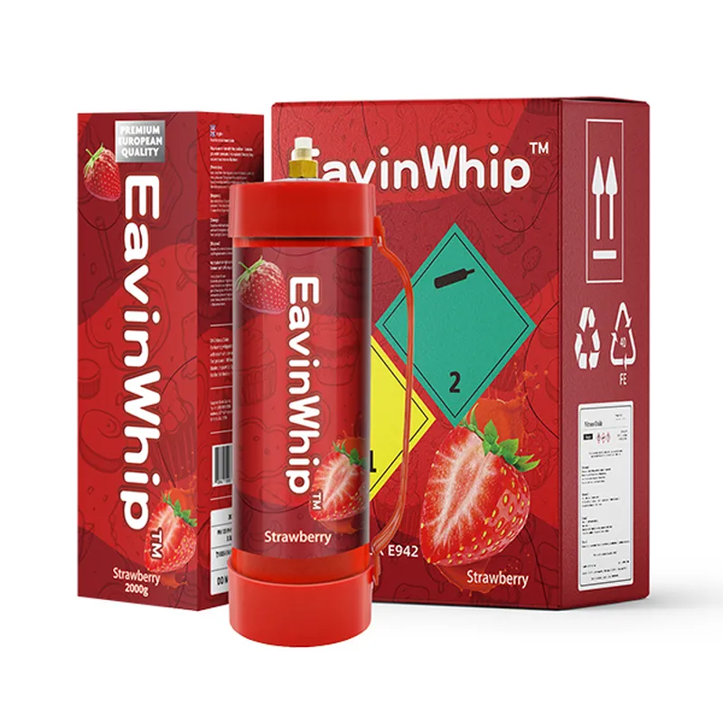 Highest Selling High Quality 2000g Strawberry Flavor Gas Cylinder 