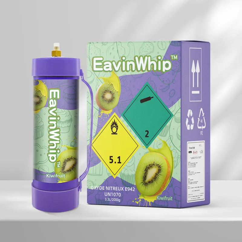 Highest Selling High Quality 2000g Kiwifruit Flavor Gas Cylinder 