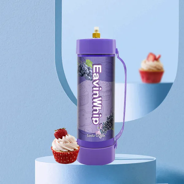 Highest Selling High Quality 2000g Soda Grape Flavor Gas Cylinder 
