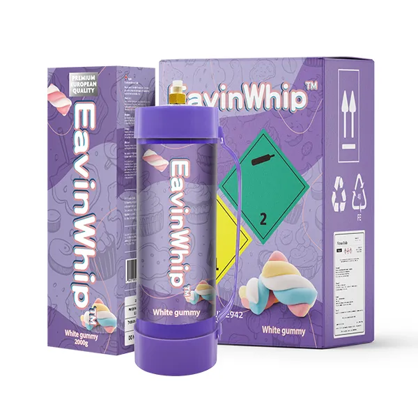Highest Selling High Quality 2000g  White Gummy Flavor Gas Cylinder 