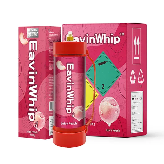 Wholesale Eavinwhip™ 3.3L  Juicy Peach Cream Chargers 2000g Nitrous Oxide Tank 2000g  Juicy Peach Gas Cylinder