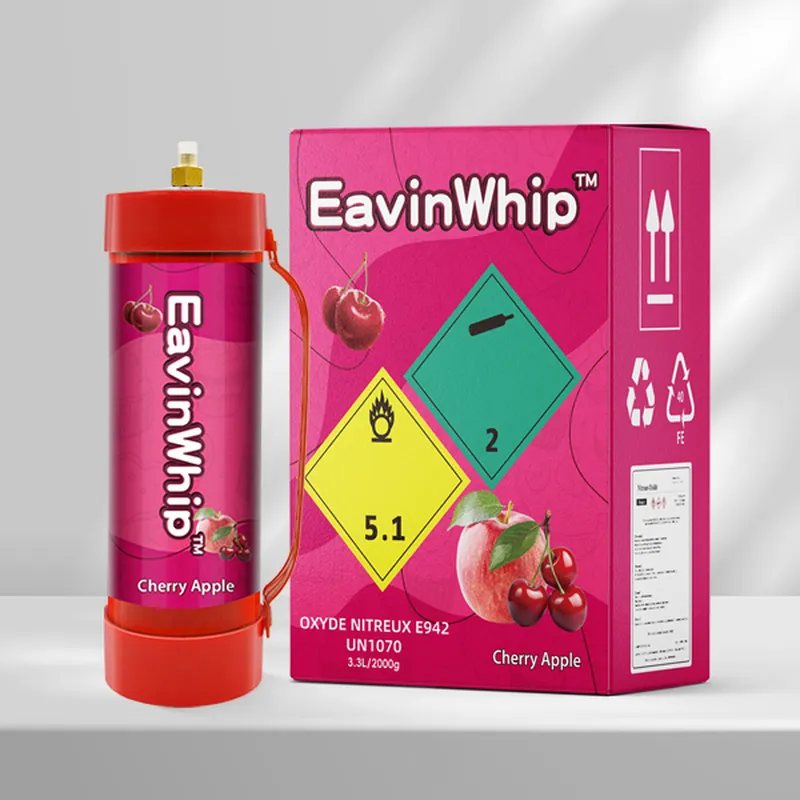 Highest Selling High Quality 2000g  Cherry Apple Flavor Gas Cylinder 