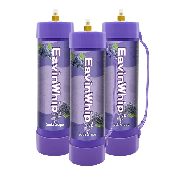 Highest Selling High Quality 3000g Soda Grape Flavor Gas Cylinder 