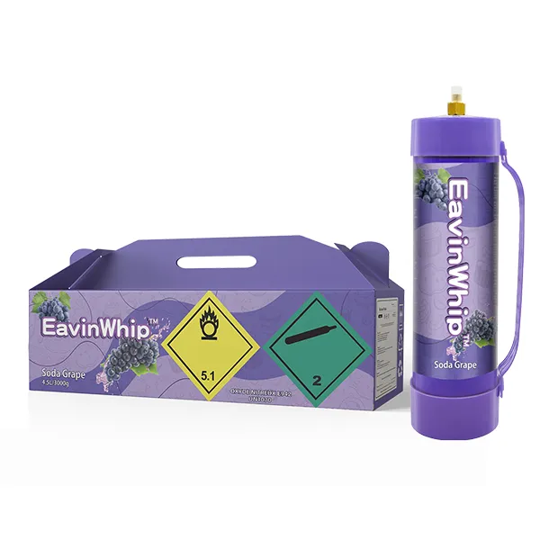 Highest Selling High Quality 3000g Soda Grape Flavor Gas Cylinder 