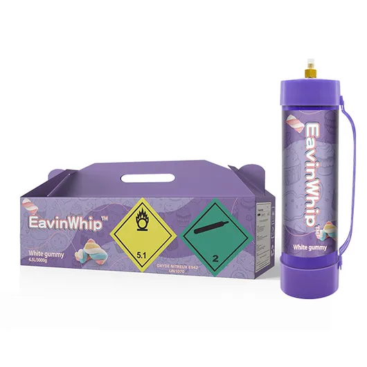 Wholesale Eavinwhip™ 4.5L  White Gummy Cream Chargers 3000g Nitrous Oxide Tank 3000g  White Gummy Gas Cylinder