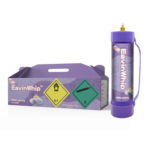 Highest Selling High Quality 3000g White Gummy Flavor Gas Cylinder 