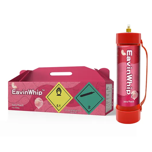 Wholesale Eavinwhip™ 4.5L  Juicy Peach Cream Chargers 3000g Nitrous Oxide Tank 3000g  Juicy Peach Gas Cylinder