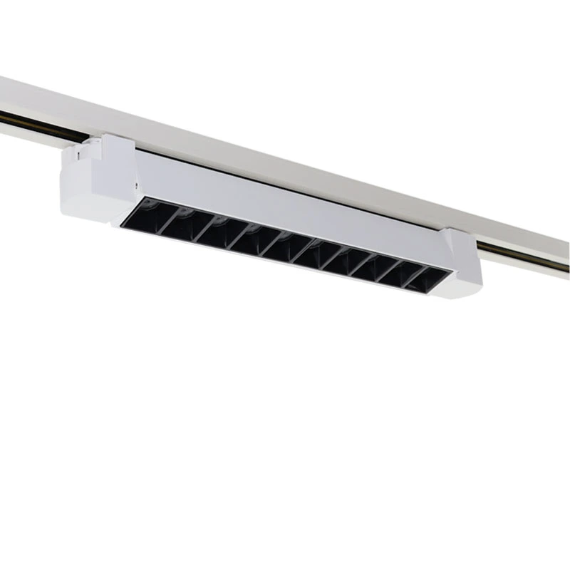 Economic rotatable linear track spotlight