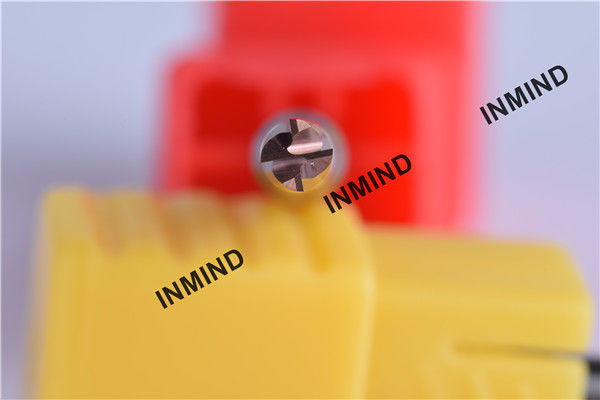 revêtement de 1mm 4 cannelures HRC55 TiSiN TiAlN, fraise en bout de carbure, tige de l'Allemagne, fraises de carbure 2
