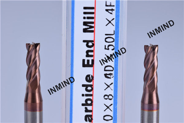 HRC55  TiSiN TiAlN Coating , Carbide End Mill , 3mm*4F ,  WF25 , Rotary cutting tool 0