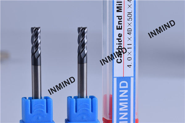 AlTiN Coating Square high speed end mills 4*4F 4 Flute , end milll cutter , Standard Type 1